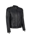 Giacca in pelle Kawasaki RS Nera